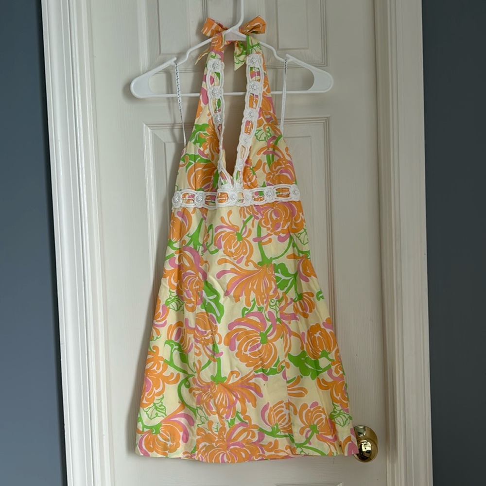 ⚜️ Lilly Pulitzer halter dress sz 2 - Picture 2 of 12